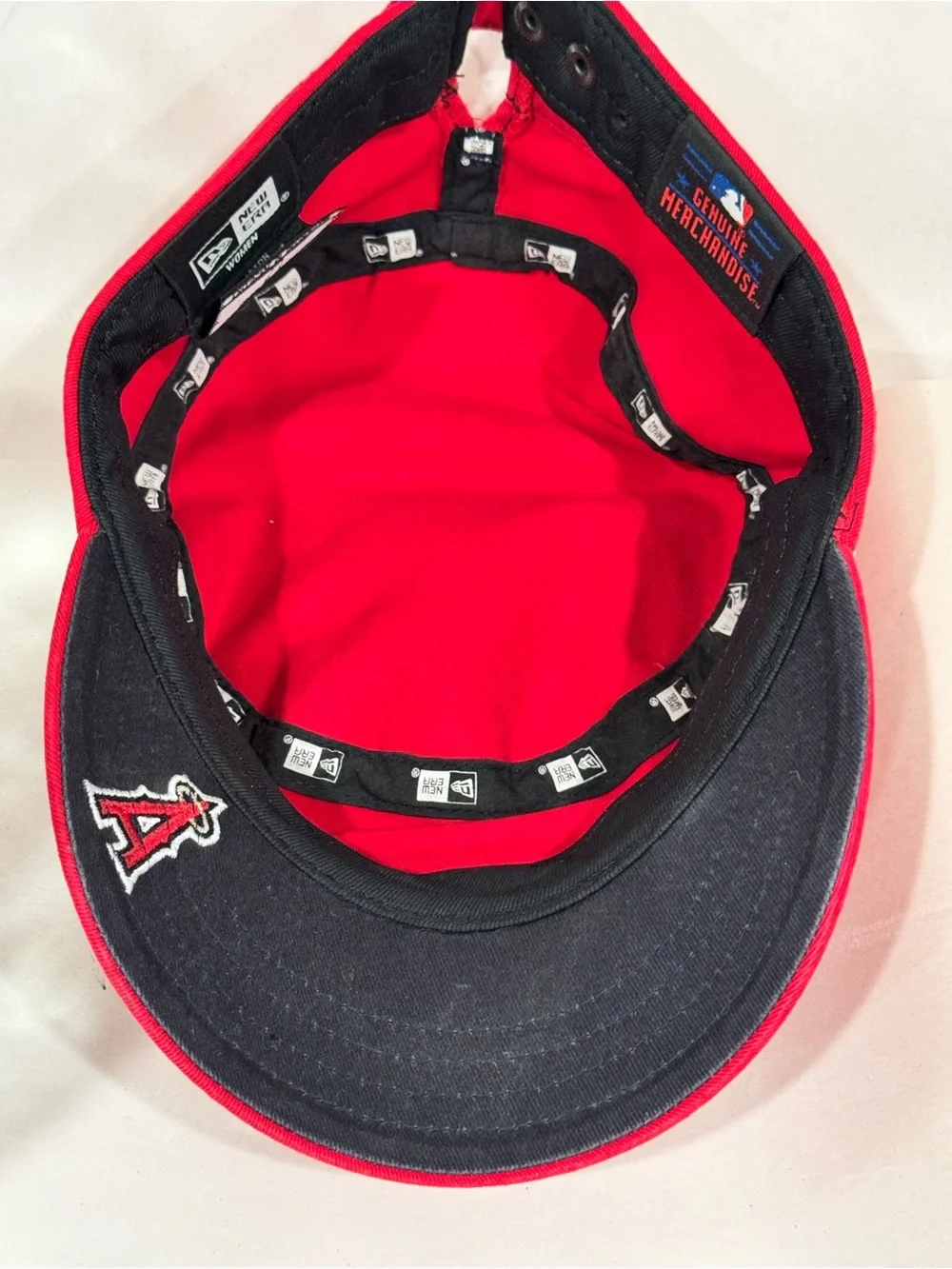 Los Angeles Angels of Anaheim Women's Red Embroidered Logo Hat Cap New Era MLB